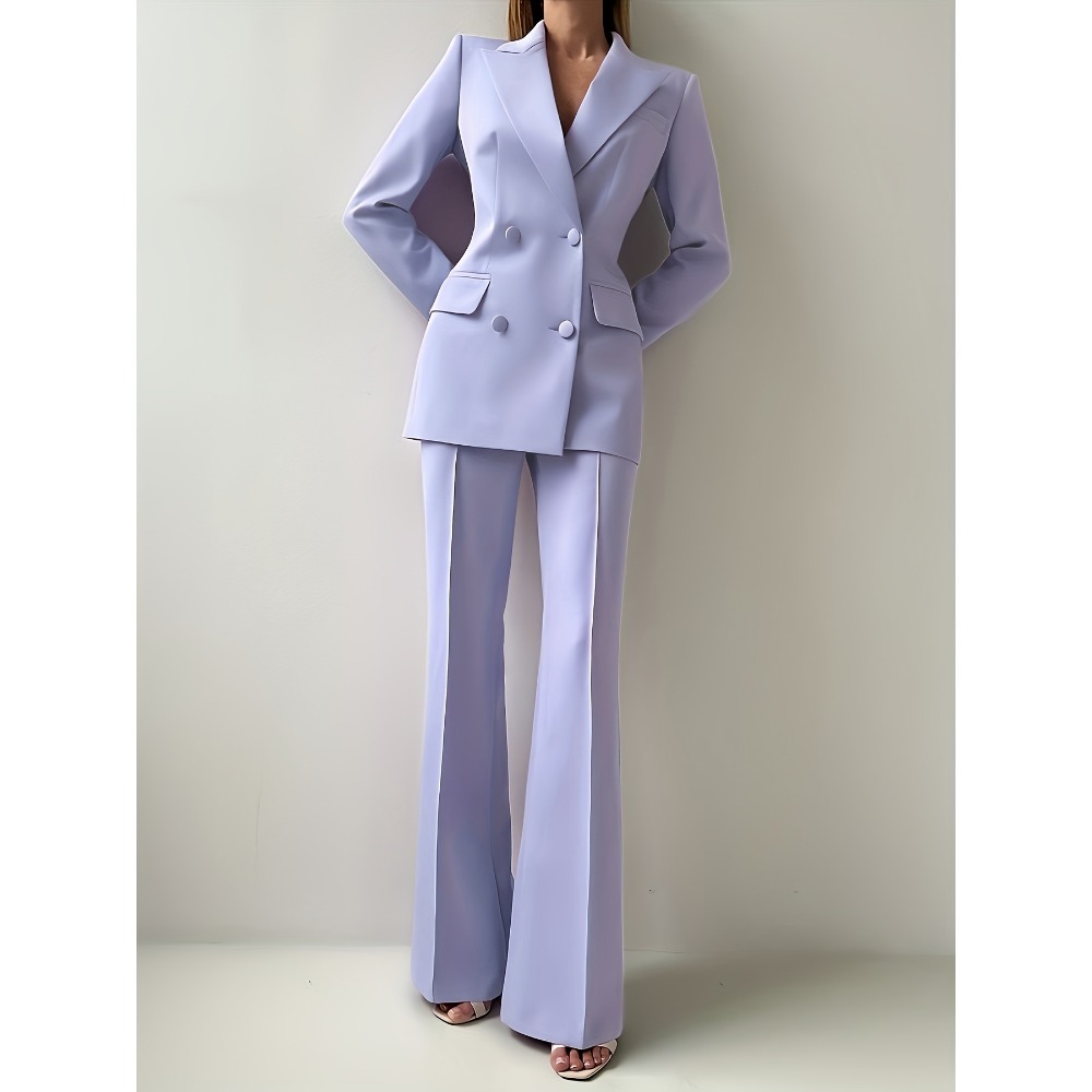 Tailored Trouser Wide - Elegante damespakset met een taille-cincerend ontwerp,