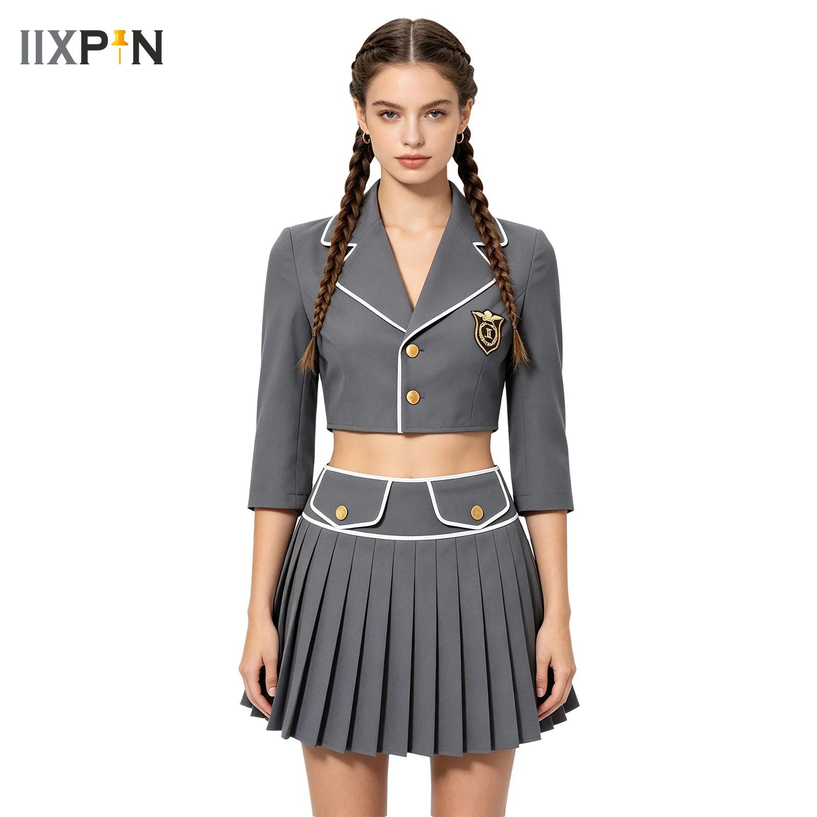Womens Blazer - Japanse schoolmeisjeskostuum voor dames, met reverskraag,