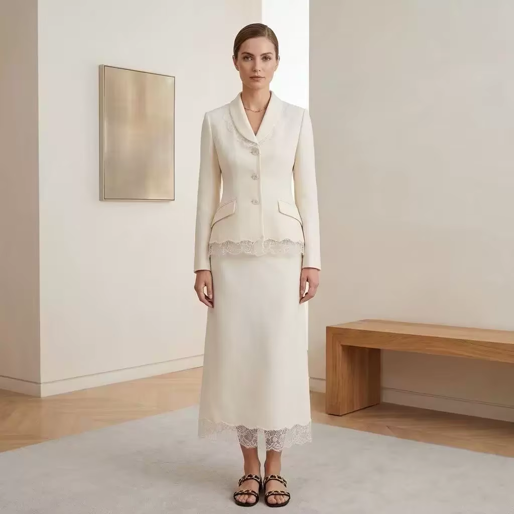 Formal Skirt - Luxe rok en blazer van wol