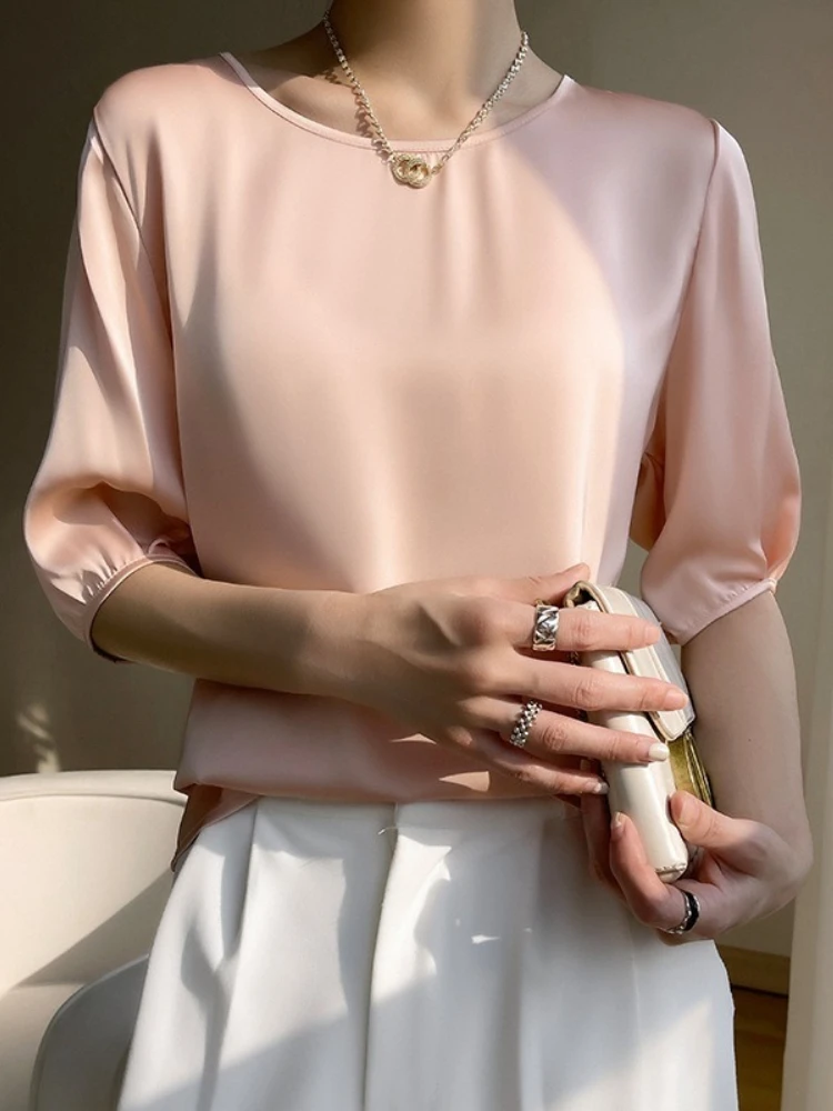 Silk Blouse - Nieuwe zomerse zijden blouse voor dames,