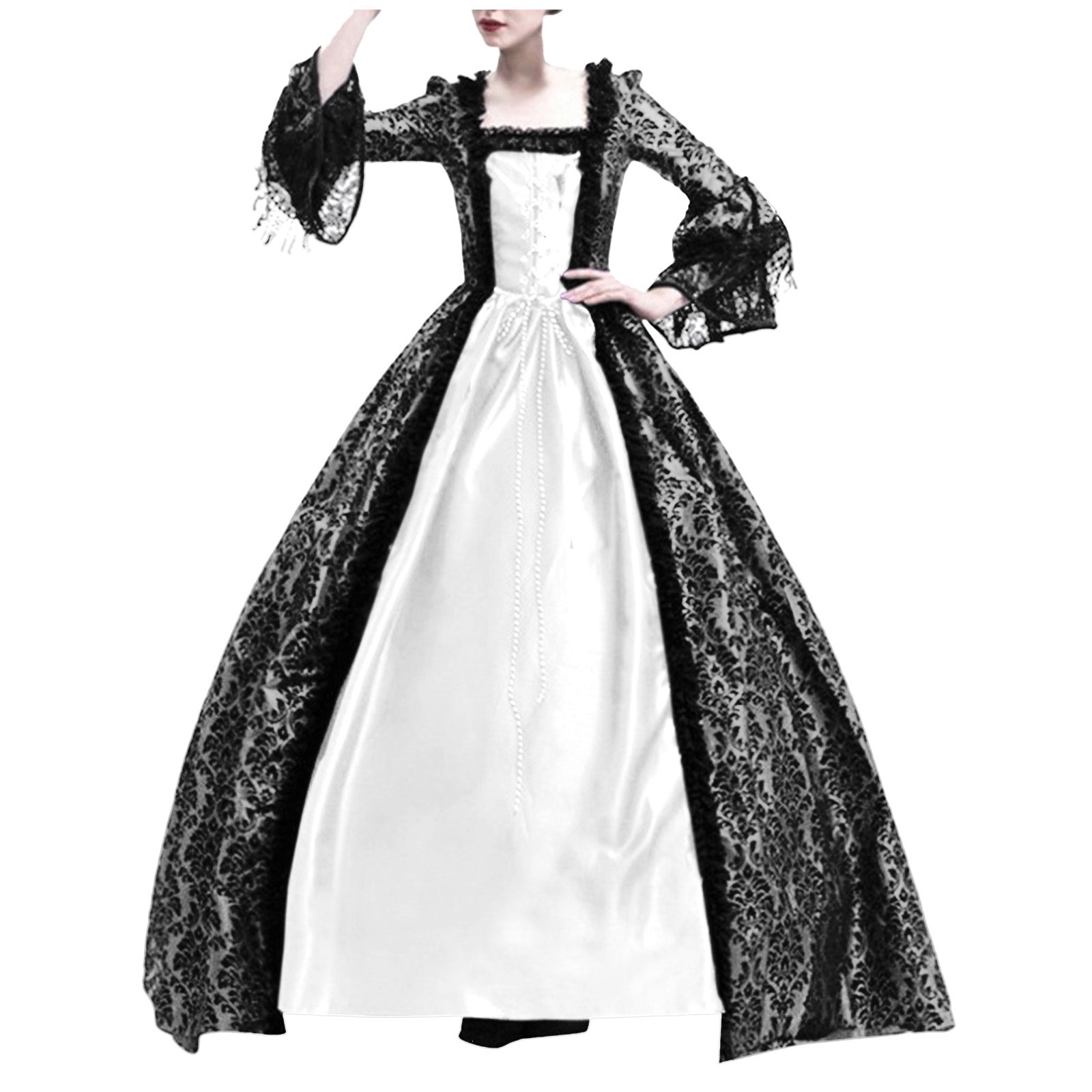 Evening Gown - Cosplay Middeleeuwse Paleis Prinses Jurk Volwassenen
