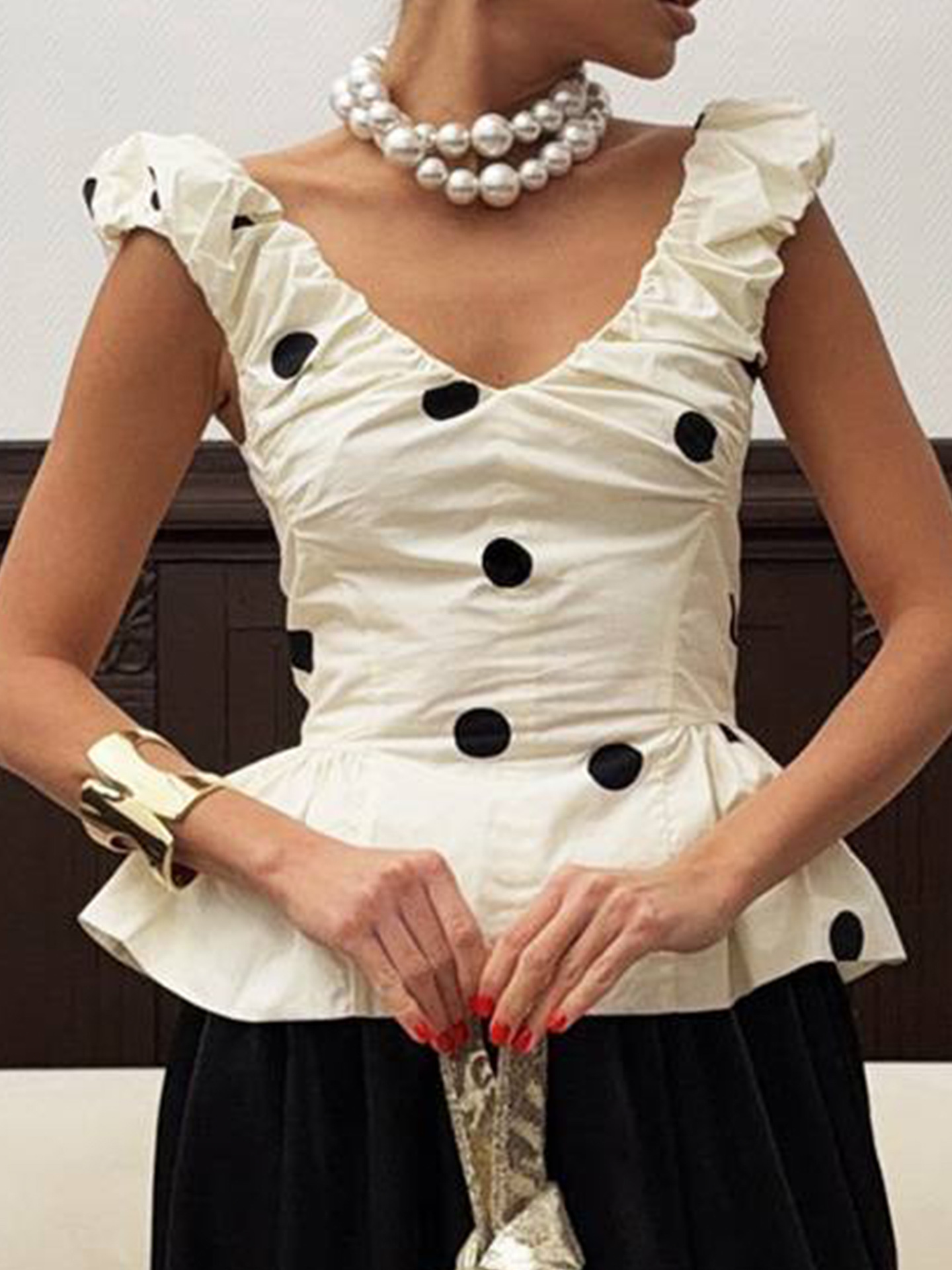 Dames 2-delige Polka Dot Jurk  - Midi Dress recensie en prijs