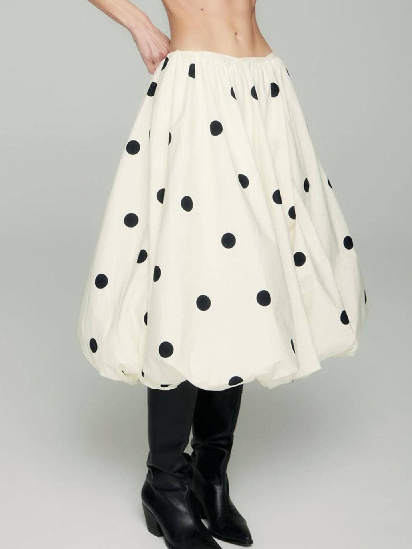 Dames 2-delige Polka Dot Jurk  - Midi Dress recensie en prijs