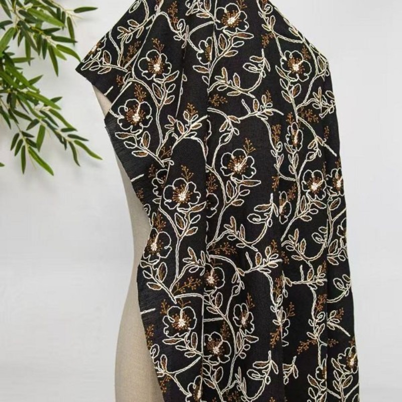 Geborduurde tule kantbies stof - Lace Dress recensie en prijs