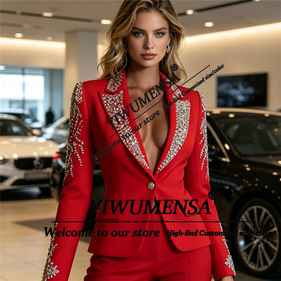Luxe Damespakken 2-delige sets - Womens Blazer recensie en prijs