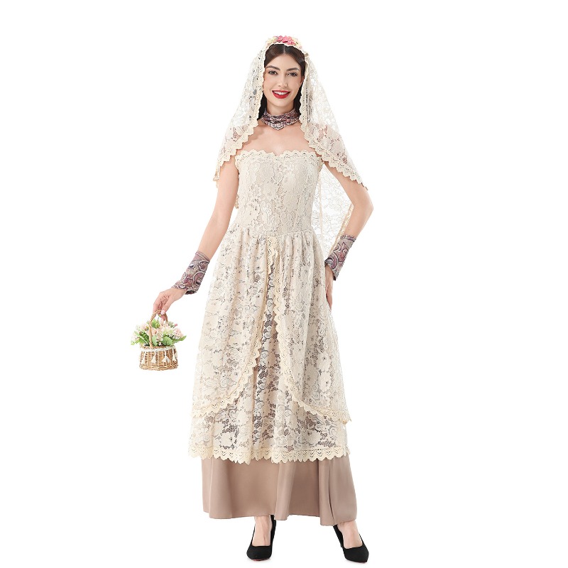 Vintage kanten maxi-jurk voor  - Wedding Dress recensie en prijs