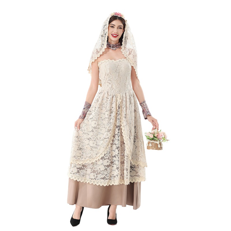 Vintage kanten maxi-jurk voor  - Wedding Dress recensie en prijs