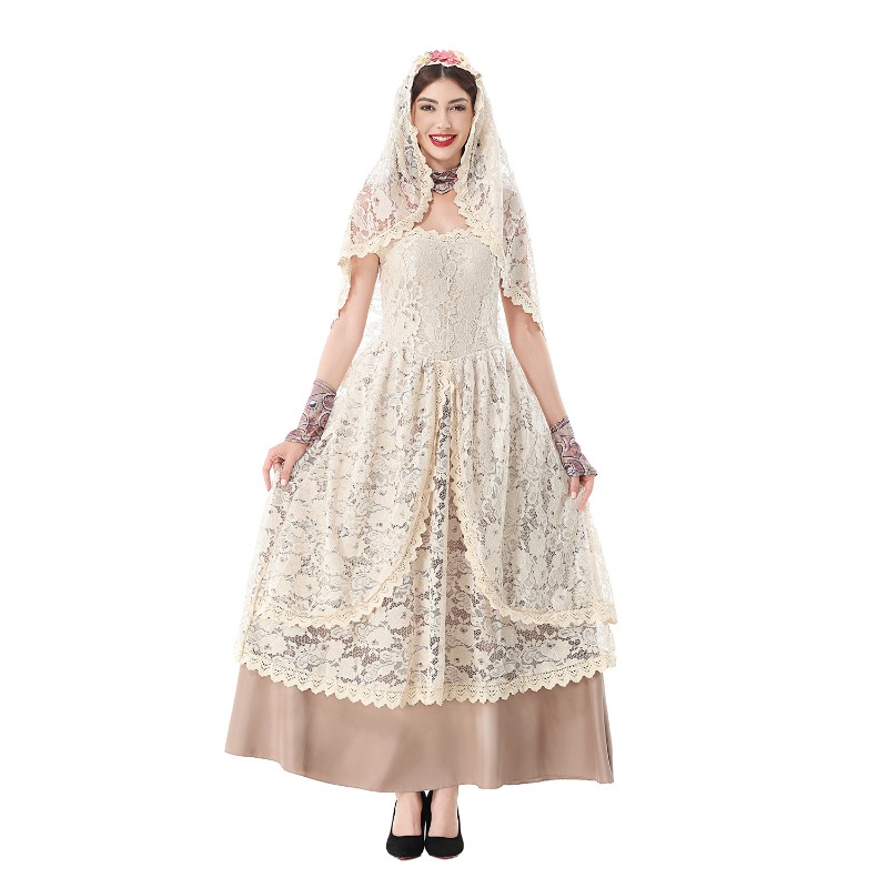 Vintage kanten maxi-jurk voor  - Wedding Dress recensie en prijs