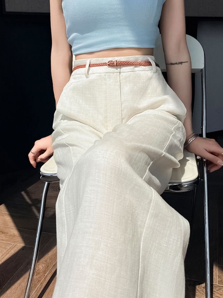 Hoge taille, smal gesneden lin - Tailored Trouser Wide recensie en prijs