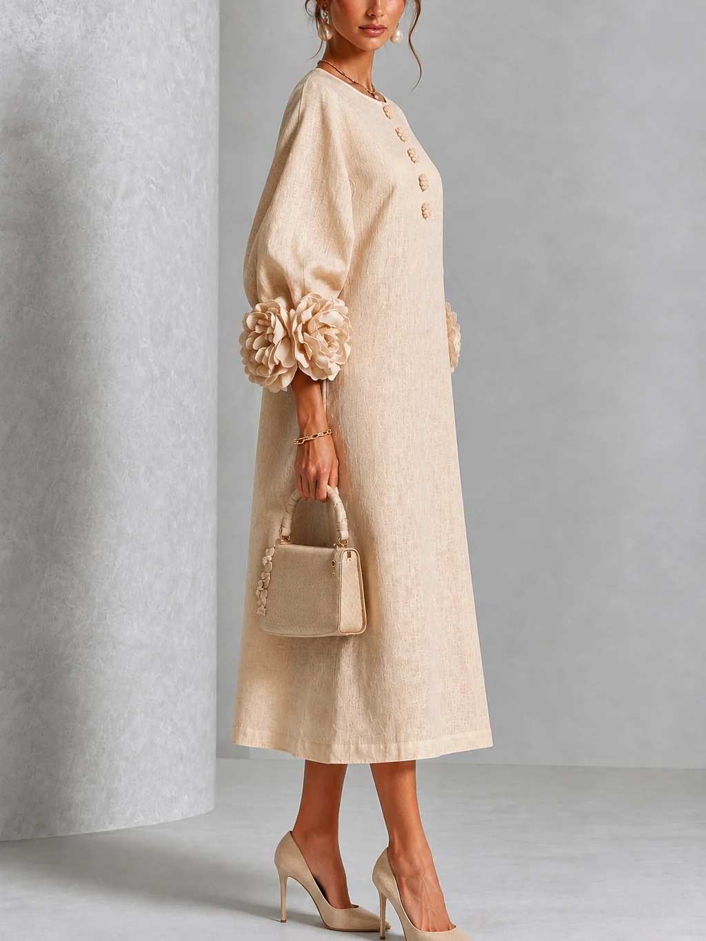 Elegante dames linnen midi jur - Midi Dress recensie en prijs