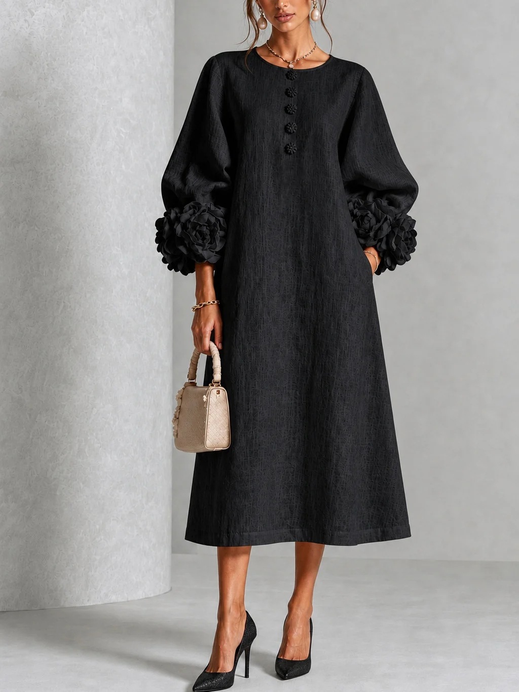 Elegante dames linnen midi jur - Midi Dress recensie en prijs