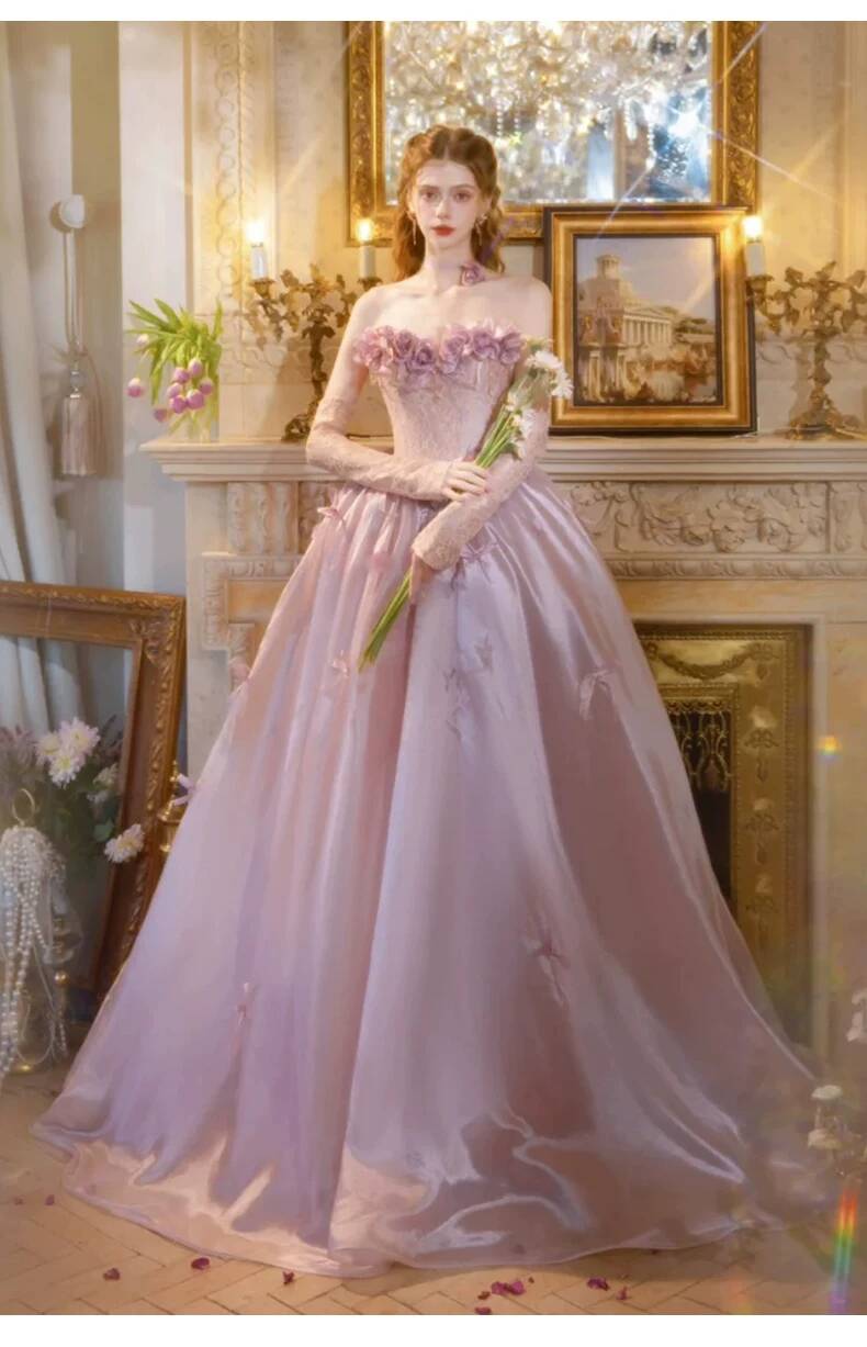 Vintage stoffige roze prinsess - Formal Dress recensie en prijs