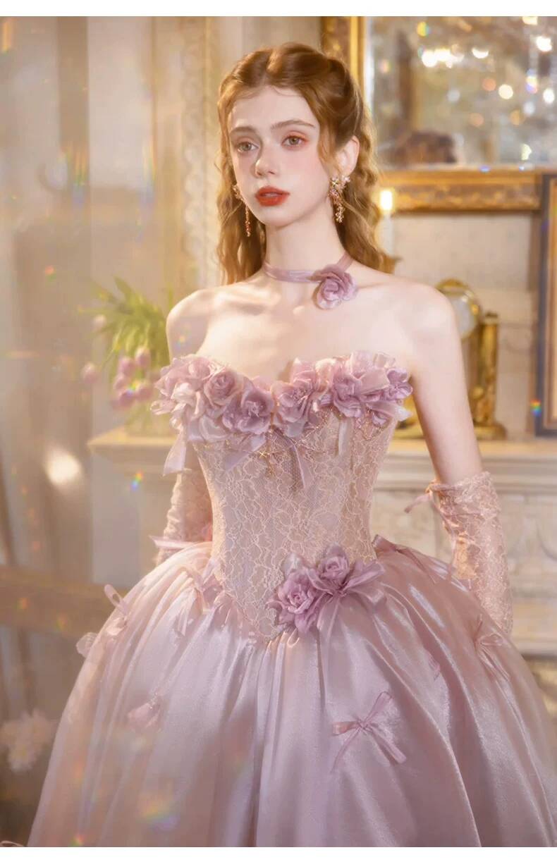 Vintage stoffige roze prinsess - Formal Dress recensie en prijs