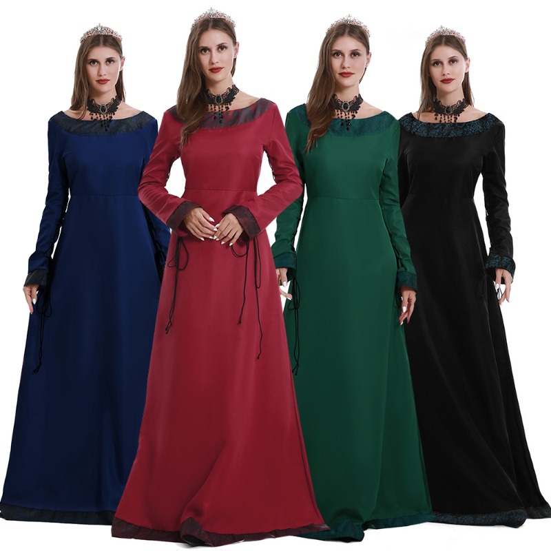 Dames Middeleeuwse Lange Jurk  - Lace Dress recensie en prijs