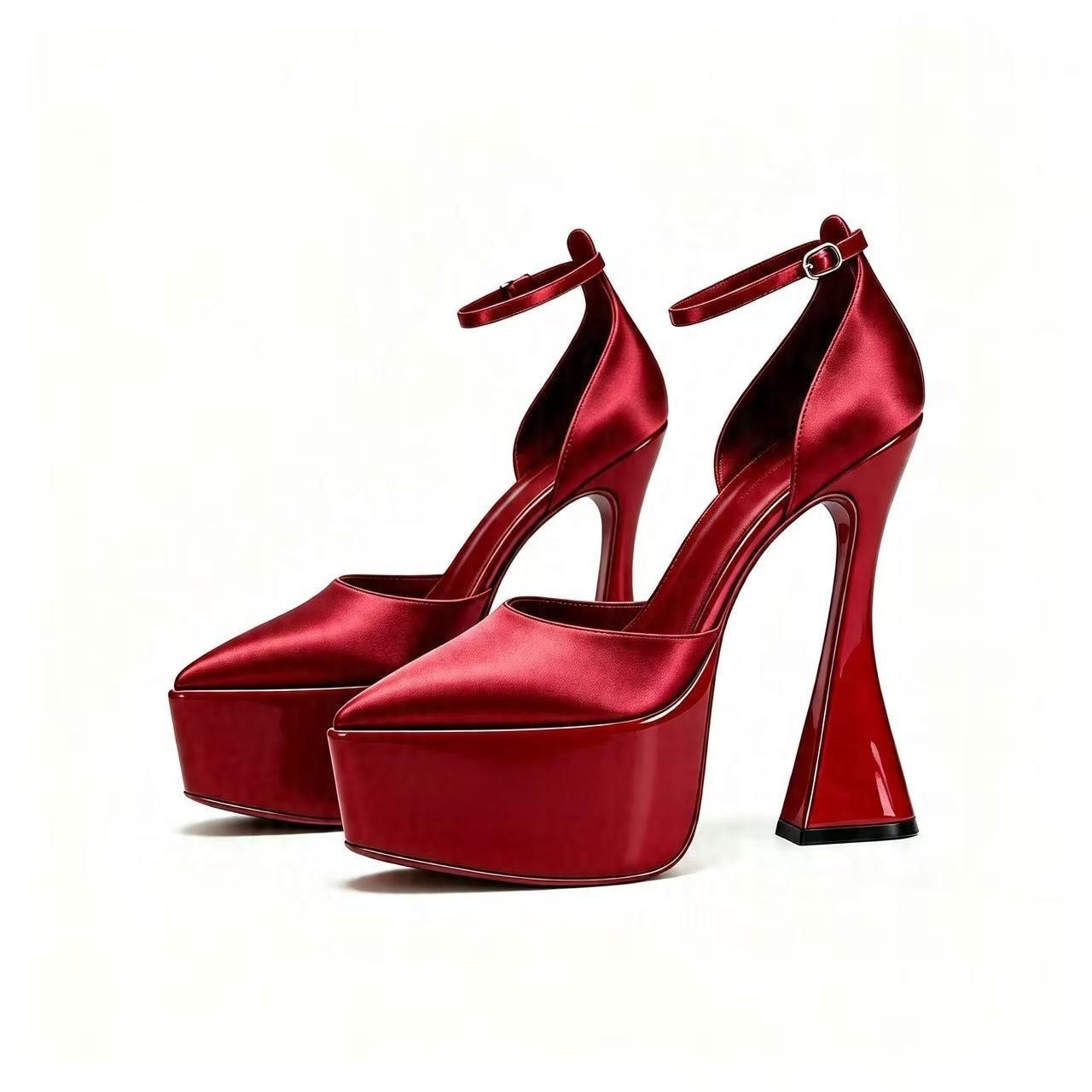 Dames satijnen pumps met spits - Formal Dress recensie en prijs