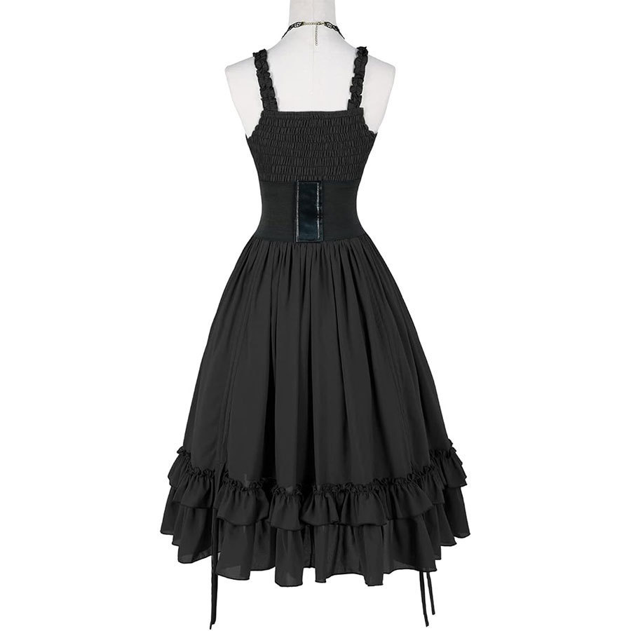 Vrouwen Gothic Jurk Corset Sli - Midi Dress recensie en prijs
