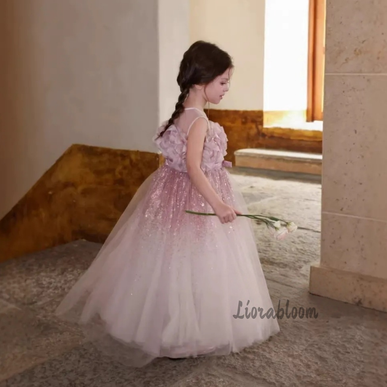 Roze golvende tule formele jur - Formal Skirt recensie en prijs