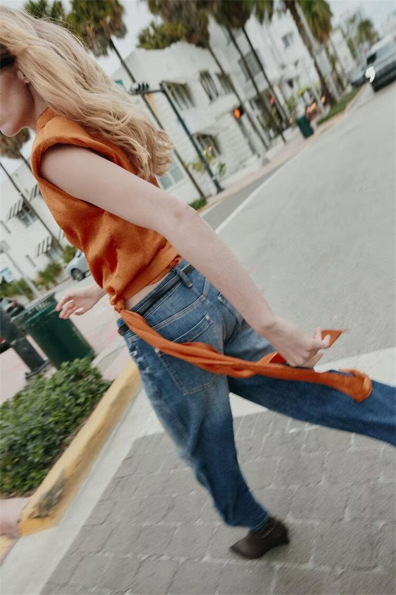 Satijnen mouwloze crop top met - Silk Blouse recensie en prijs