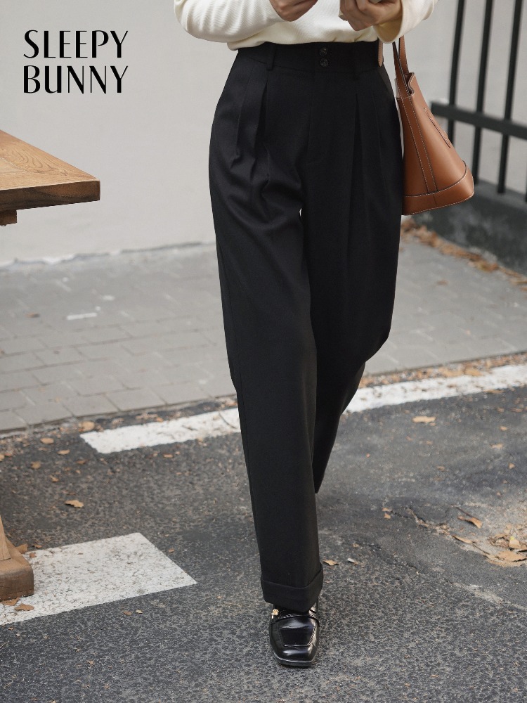 Hoge taille wolachtige broek v - Tailored Trouser Wide recensie en prijs