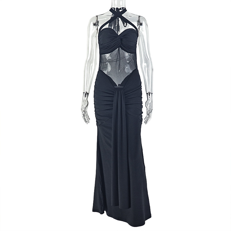 Backless Halter Bodycon-jurk D - Midi Dress recensie en prijs