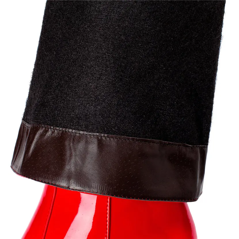 Rood Wit Lakleer Vrouwen Knie  - Women'S Red Formal Wear recensie en prijs