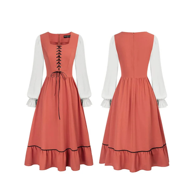 Dames Vintage Court Middeleeuw - Midi Dress recensie en prijs