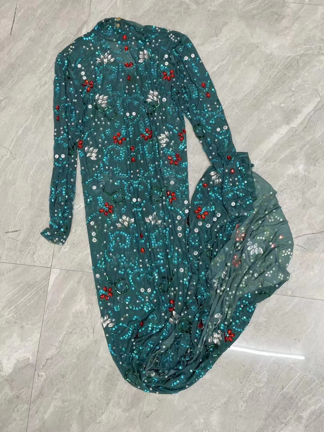 Sexy Podium Luxe Blauwgroene R - Women'S Red Formal Wear recensie en prijs