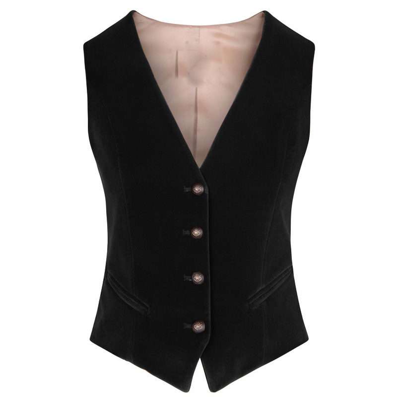 Dames fluwelen vest V-hals 4 k - Womens Blazer recensie en prijs