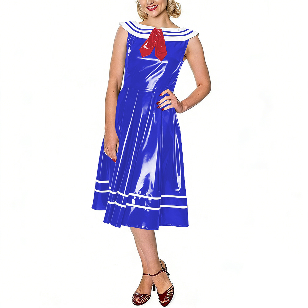Vintage matrozenjurk voor dame - Midi Dress recensie en prijs