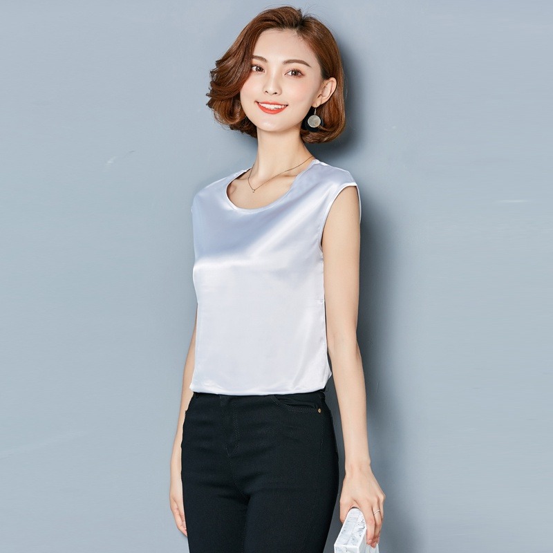 Sexy zijden vest dames mouwloz - Silk Blouse recensie en prijs