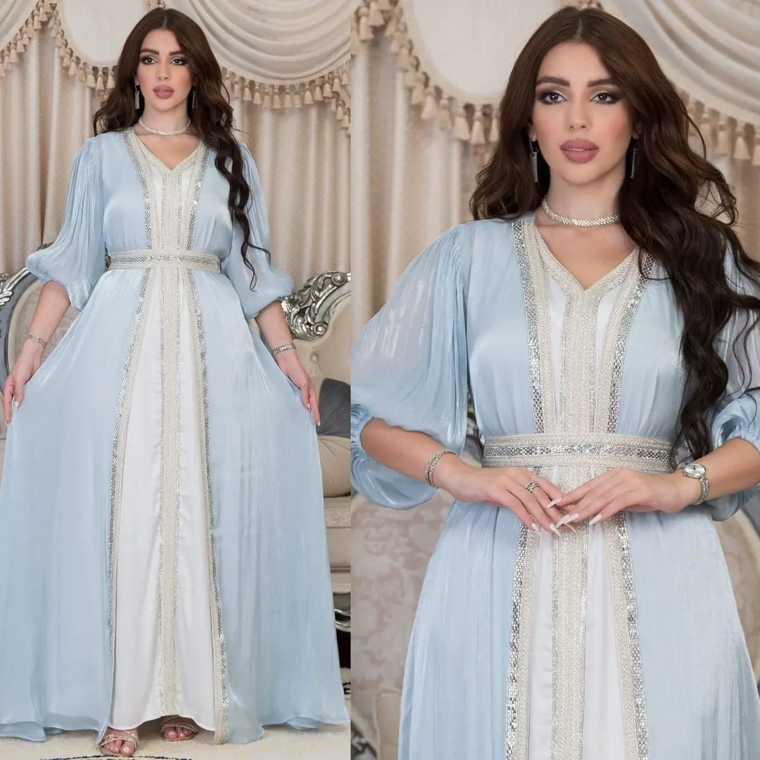 Lavendelkleurige paillettenjur - Evening Gown recensie en prijs