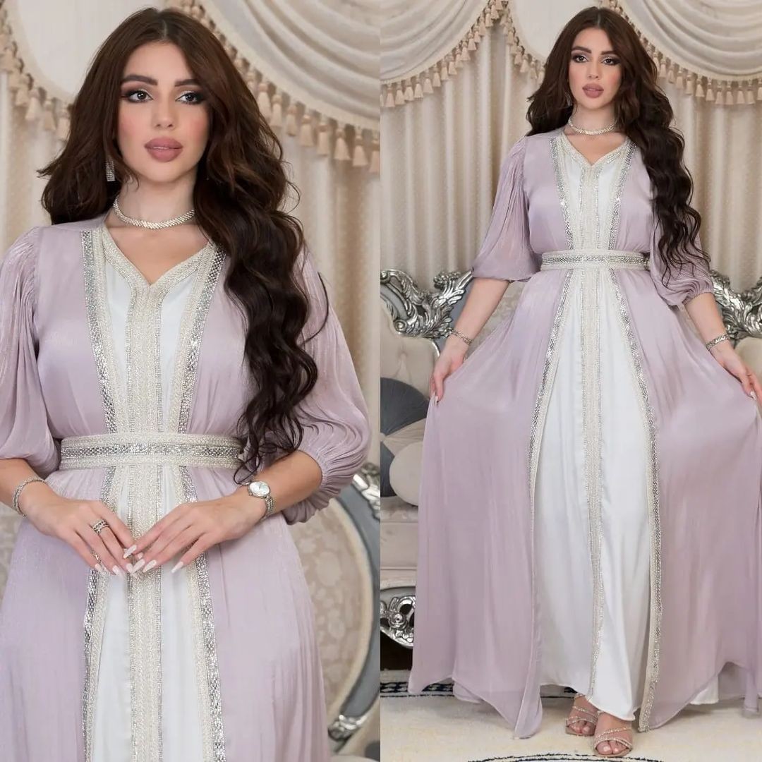 Lavendelkleurige paillettenjur - Evening Gown recensie en prijs