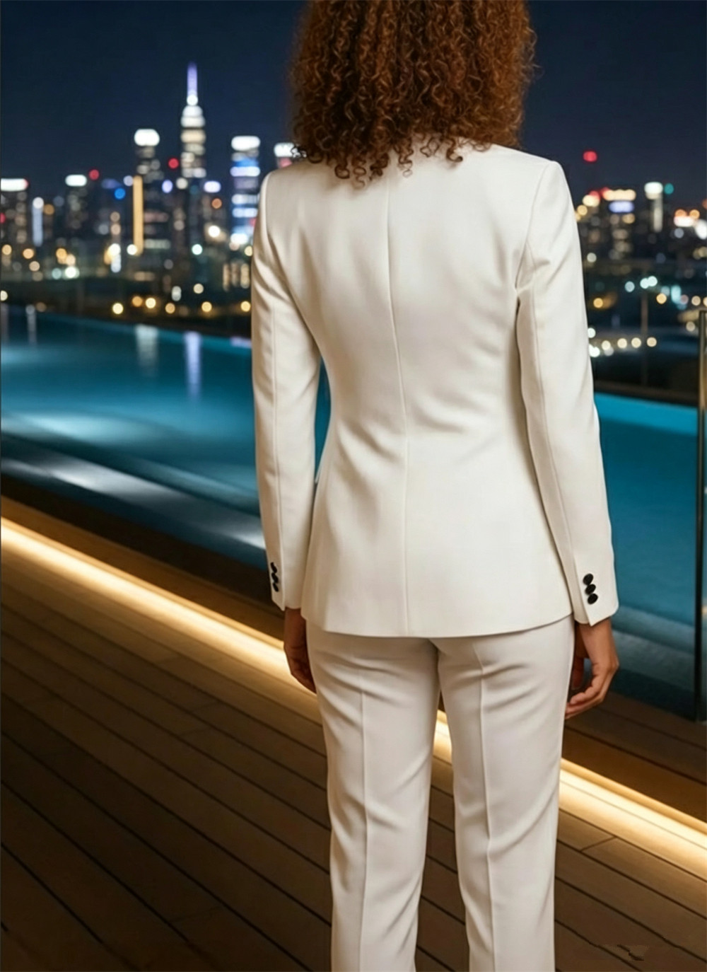 Dames 2-delig pak Wit pak Zwar - Womens Blazer recensie en prijs