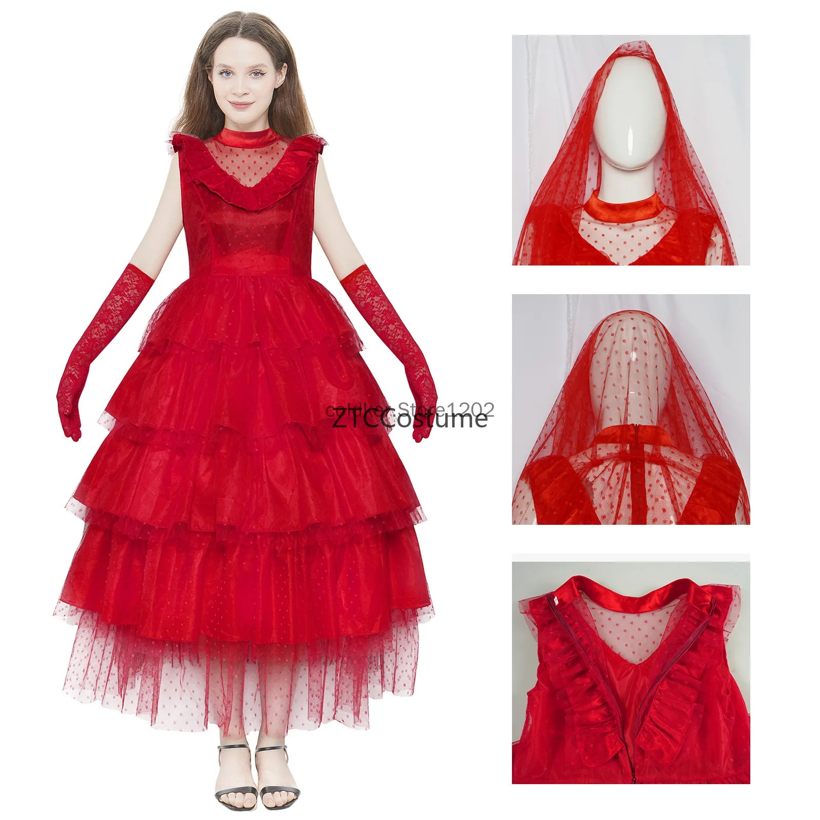 Lydia Deetz Cosplay Kostuum Go - Evening Gown recensie en prijs
